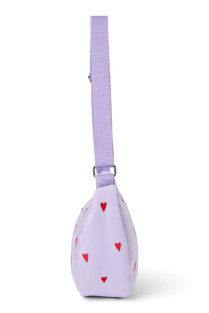 Studio Noos puffy fanny pack purple hearts 100% Polyester