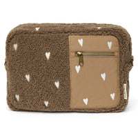 Studio Noos kinderwagen organizer teddy brown hearts
