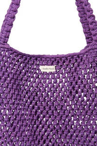 Studio Noos mom bag macrame purple c