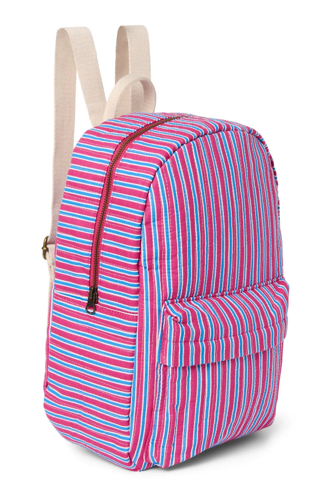Studio Noos poplin rugzak midi raspberry striped 6151908221258 b