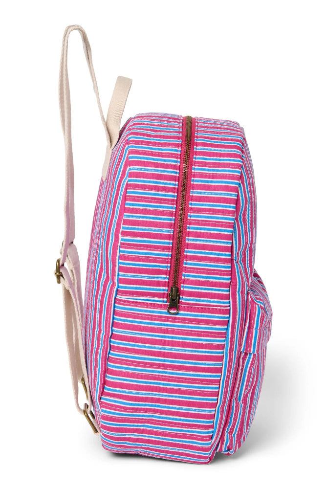 Studio Noos poplin rugzak midi raspberry striped 6151908221258 c