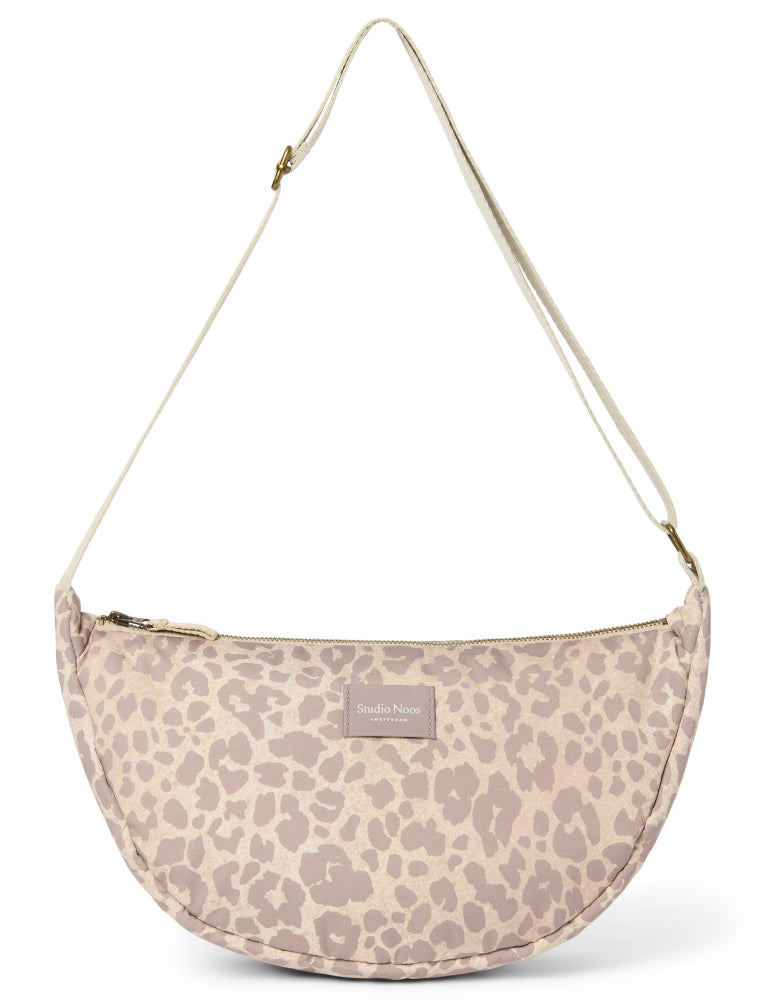 Studio Noos puffy adult fanny pack beige leopard