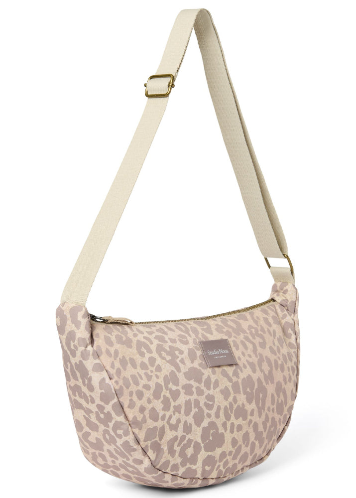 Studio Noos puffy adult fanny pack beige leopard 6151906438481