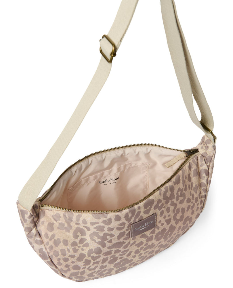 Studio Noos puffy adult fanny pack beige leopard 6151906438481