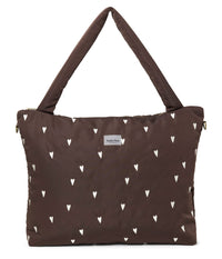 Studio Noos puffy diaper bag brown hearts