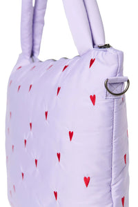 Studio Noos puffy diaper bag purple hearts 6151905750751 a