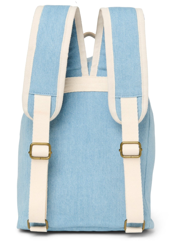 Studio Noos rugzak Denim midi DenimSolidMidiBackpackDrawstri