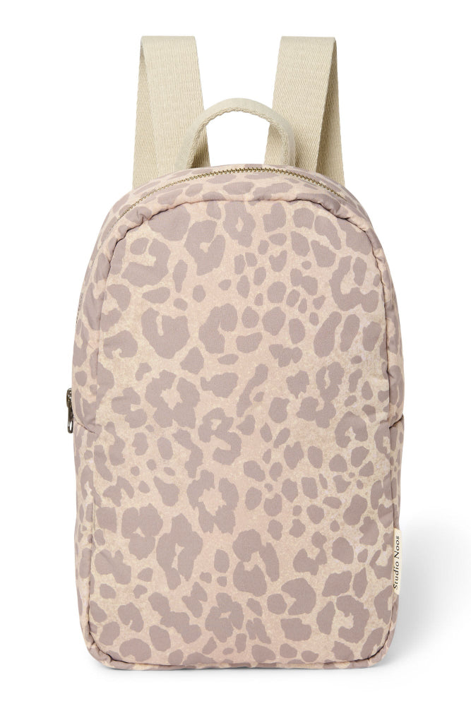 Studio Noos rugzak mini beige leopard