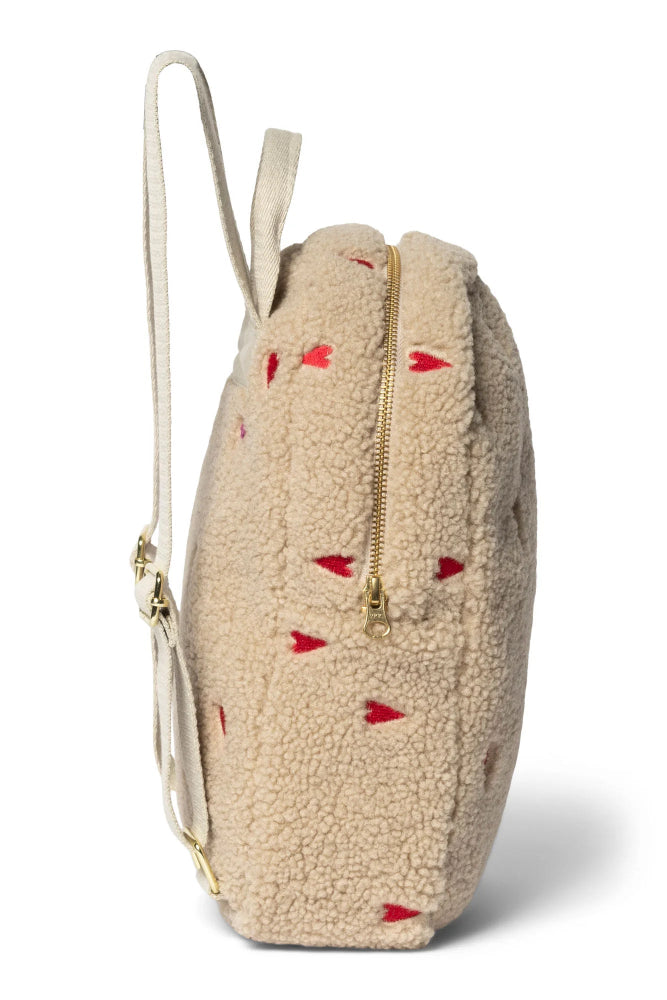 Studio Noos rugzak mini teddy ecru hearts 6096721975974 d