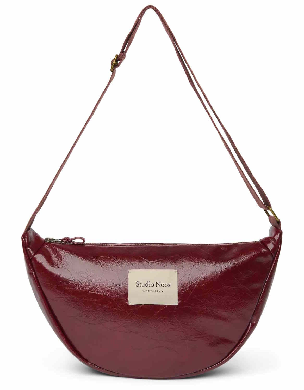 Studio Noos vegan leather fanny pack burgundy 6151923332397