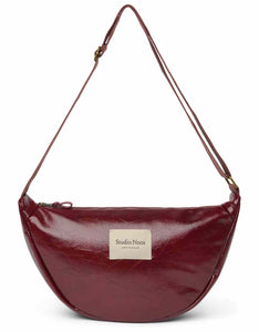 Studio Noos vegan leather fanny pack burgundy 6151923332397