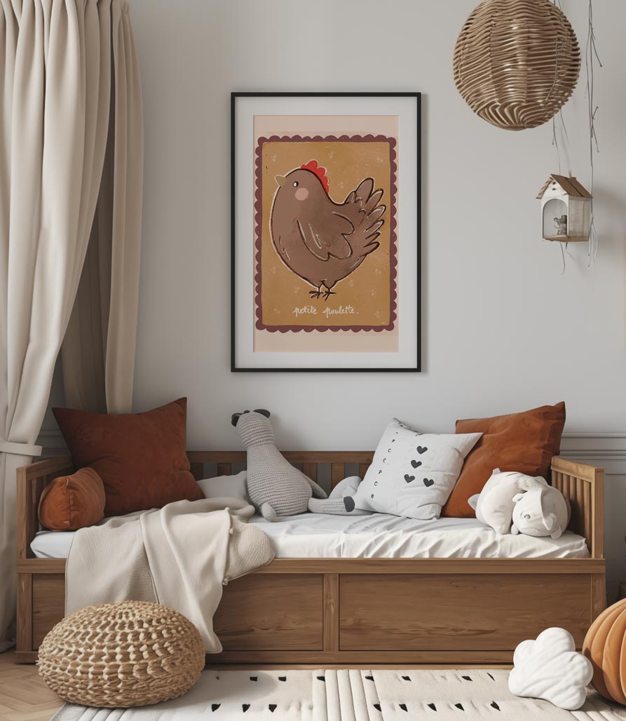 Studio loco poster petite poulette 50 x 70 cm
