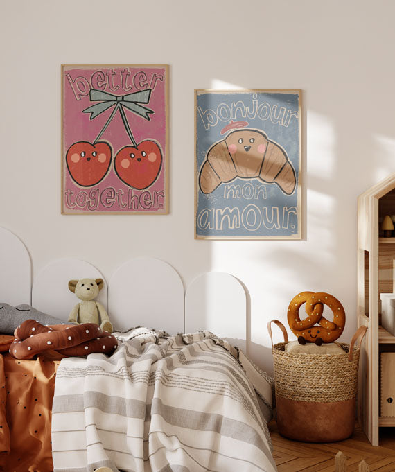 Studio loco poster cherries 50 x 70 cm 170 grams ecologisch papier