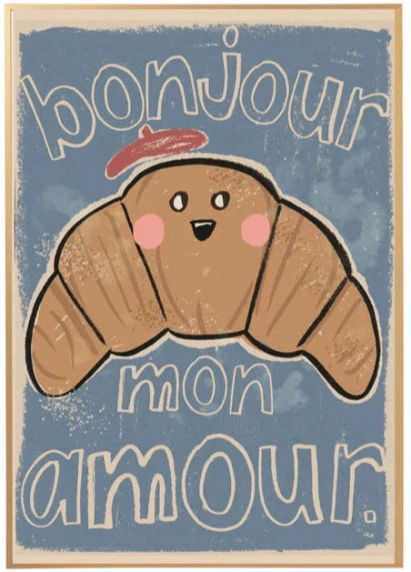 Studio loco poster croissant 50 x 70 cm