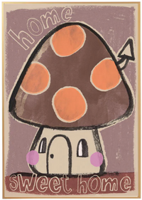 Studio loco poster mushroom  50 x 70 cm