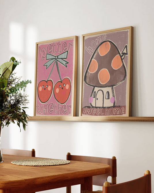 Studio loco poster mushroom  50 x 70 cm