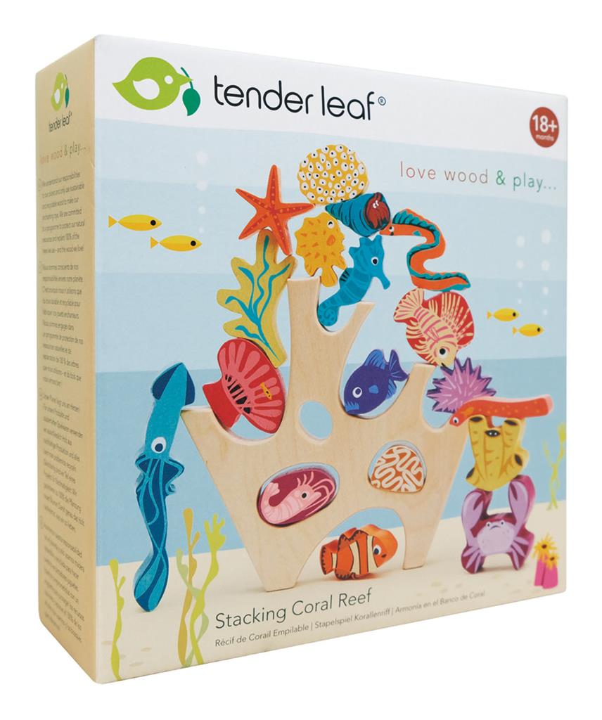 Tender Leaf Toys stacker koraalrif 18 mnd+