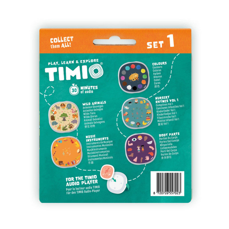 Timio audio-en muziekspeler disc pack set 1  2 jr+ 8720726557023