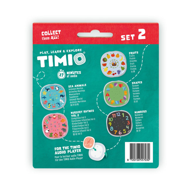 Timio audio-en muziekspeler disc pack set 2  2 jr+ 8719326611945