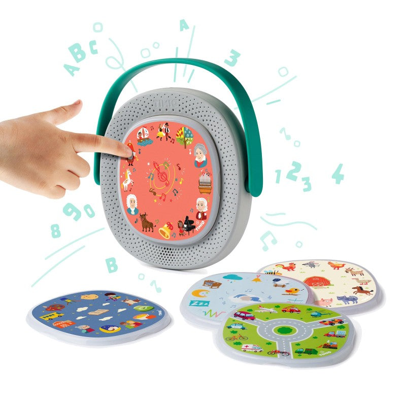 Timio audio-en muziekspeler met 5 discs oplaadbaar 2 jr+