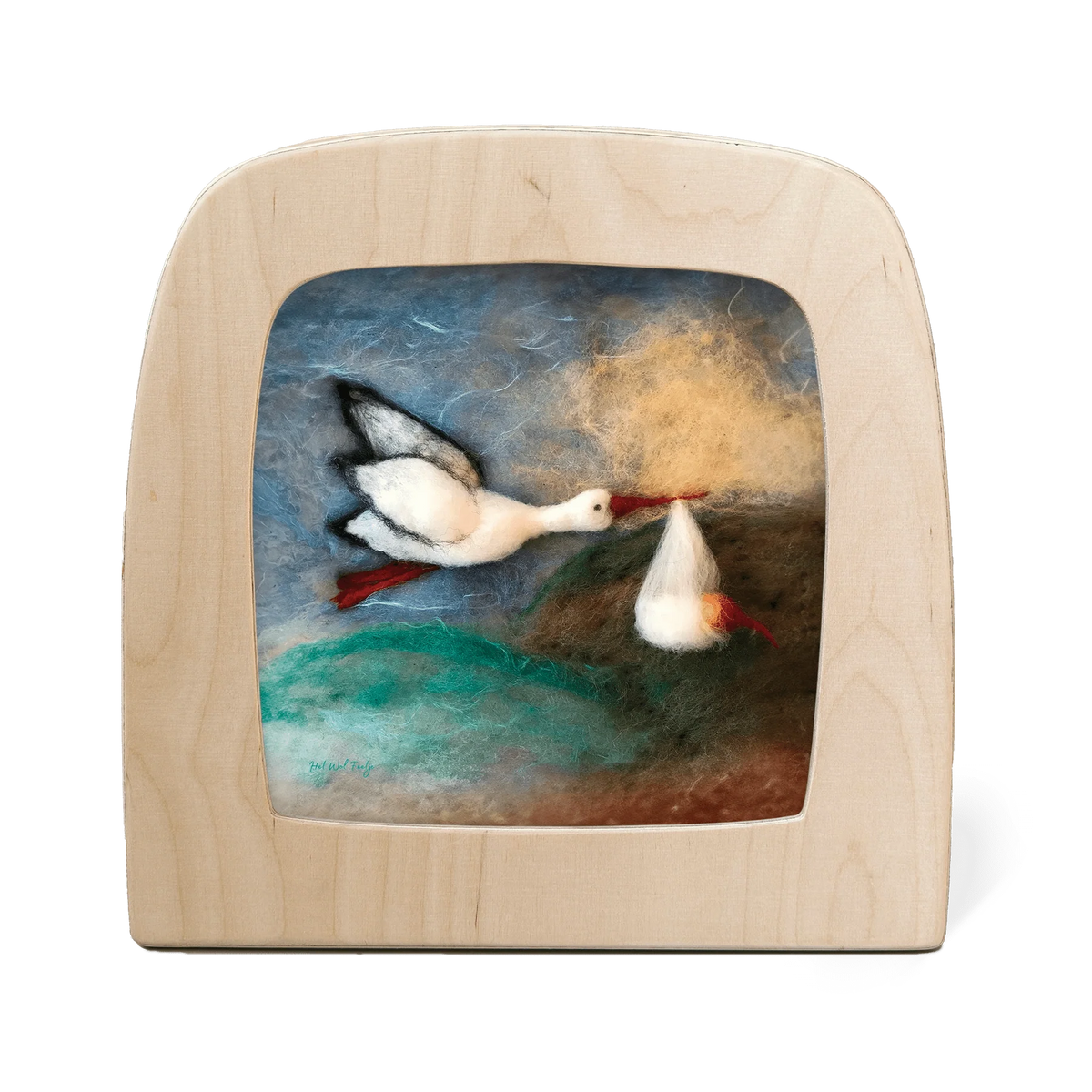 Toverlux toverplaat Het wol Feetje Stork Delivery Geboorte kindje ooievaar broertje zusje 6097604250294  