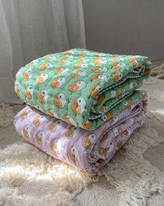 Unknown Stories babydeken Yin Yang lavender 100 x 115