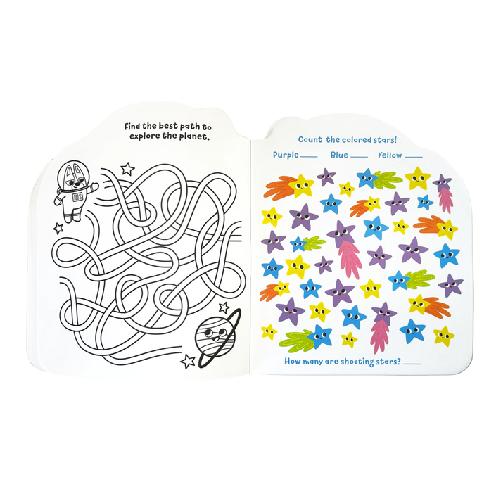OOLY activity book pets in space 4 jr+