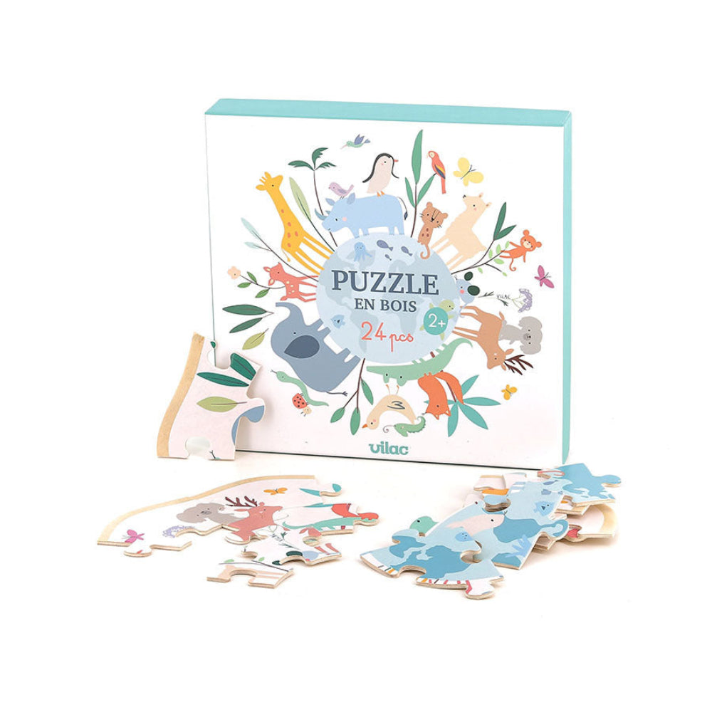 VILAC puzzel Dieren van de wereld 2 jr