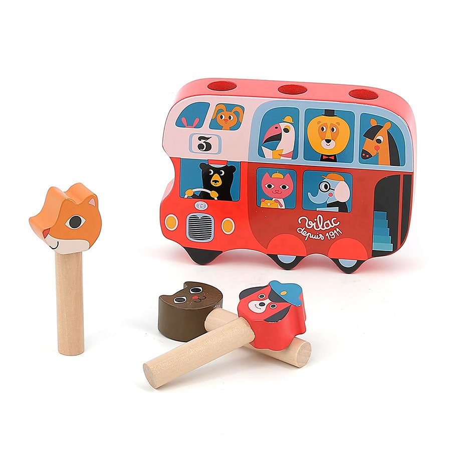 VILAC pop-up bus dieren 18 m+ 7751