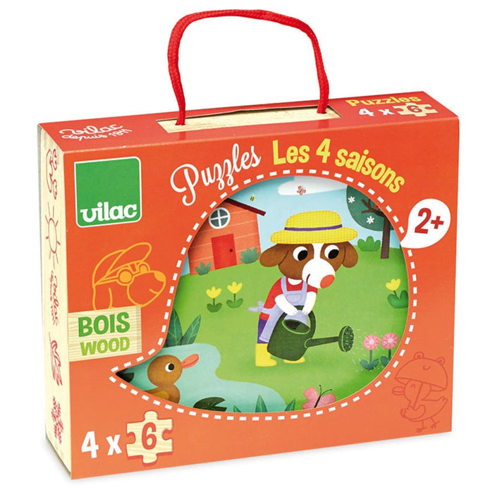 VILAC puzzel 4 seizoenen 2jr+ / 4 x 6 stks