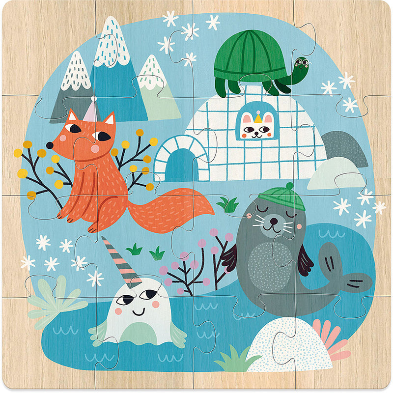 VILAC puzzels dieren van de wereld 4 jr+ / 3 x 16 stks 8530
