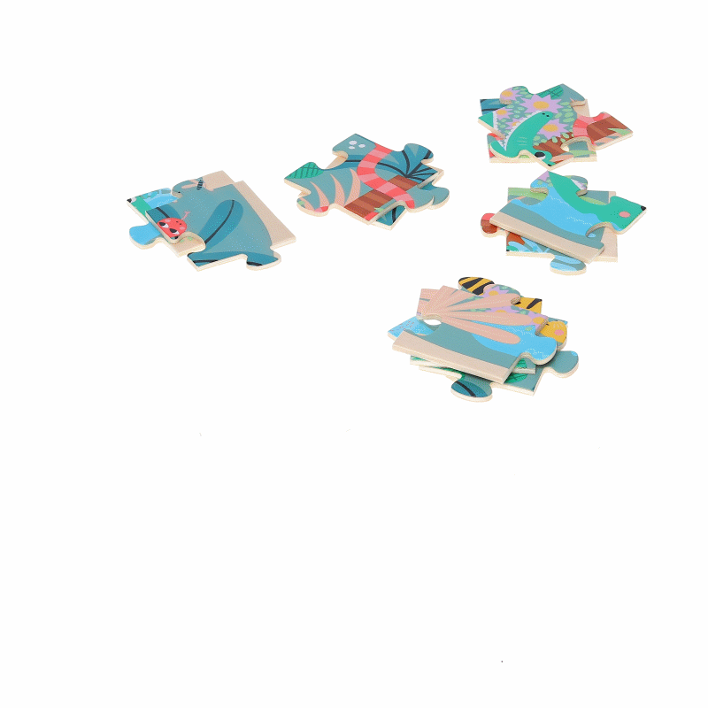 VILAC puzzels land zee lucht 4 jr+ / 3 x 16 stks