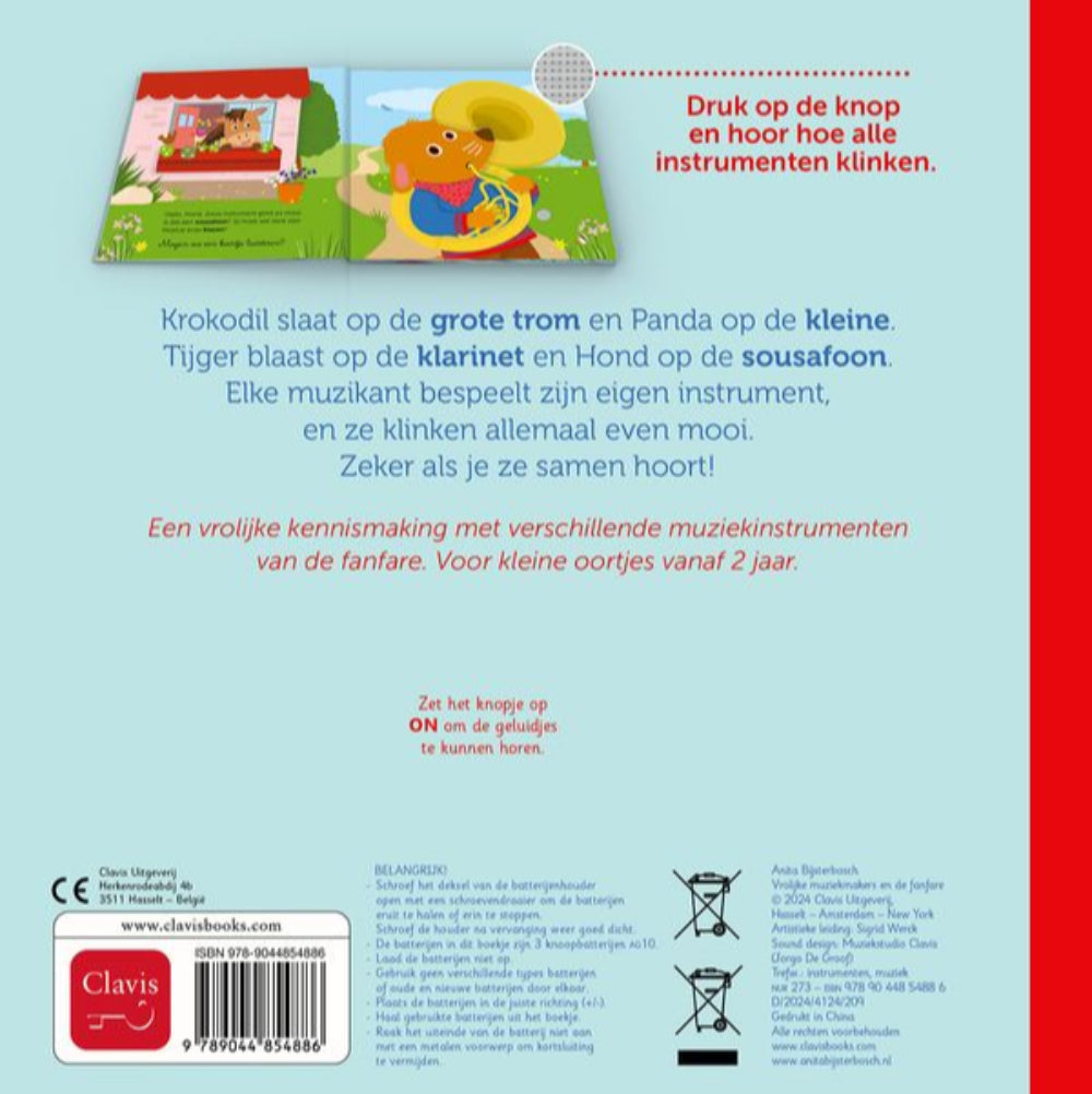 Vrolijke muziekmakers en de fanfare - geluidenboek 2 jr+ kopen