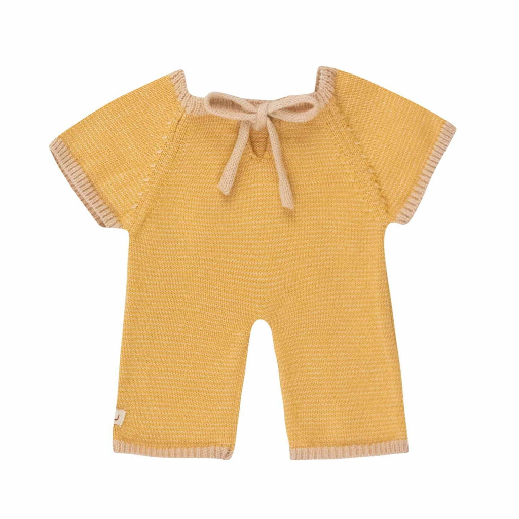 We are gommu onesie Light Cream Mustard long 3 jr+ kopen