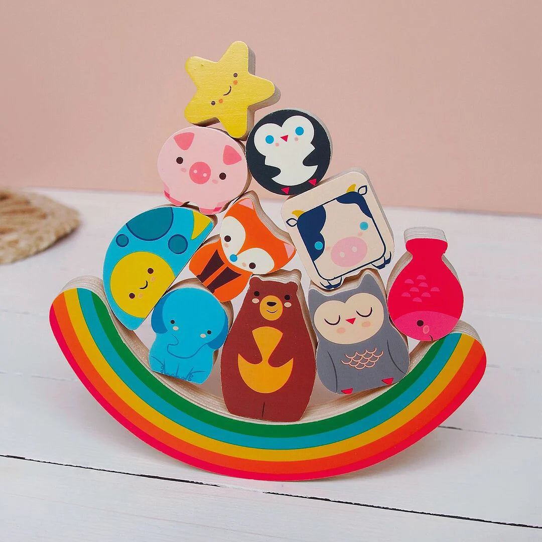 DJECO puzzel en balanceerspel Rainbow 18 mnd+