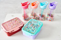 Petit Monkey drinkfles macaron popsicles aqua blue