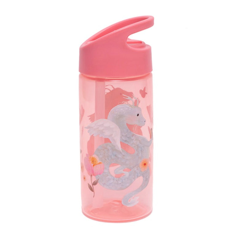 Petit Monkey drinkfles fairytale dragon peony pink kopen