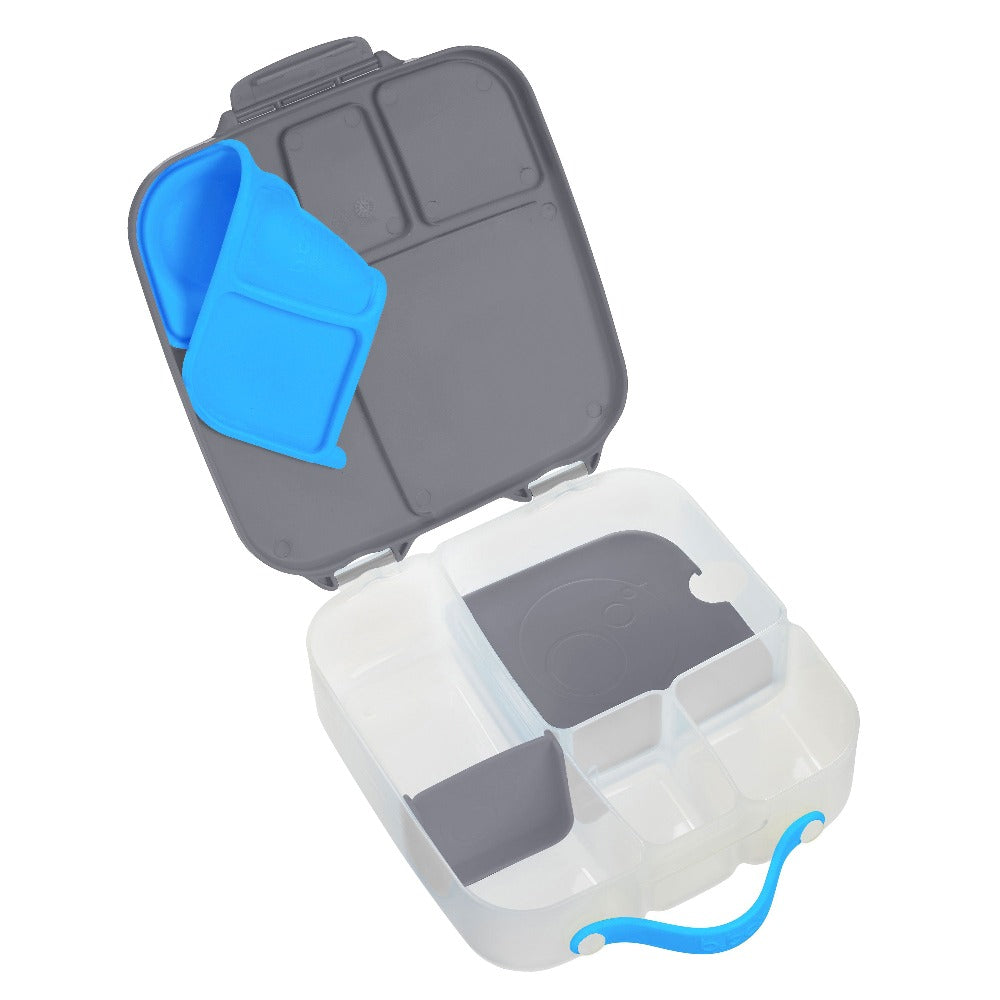 B.box bento lunchbox blue slate PP + siliconen