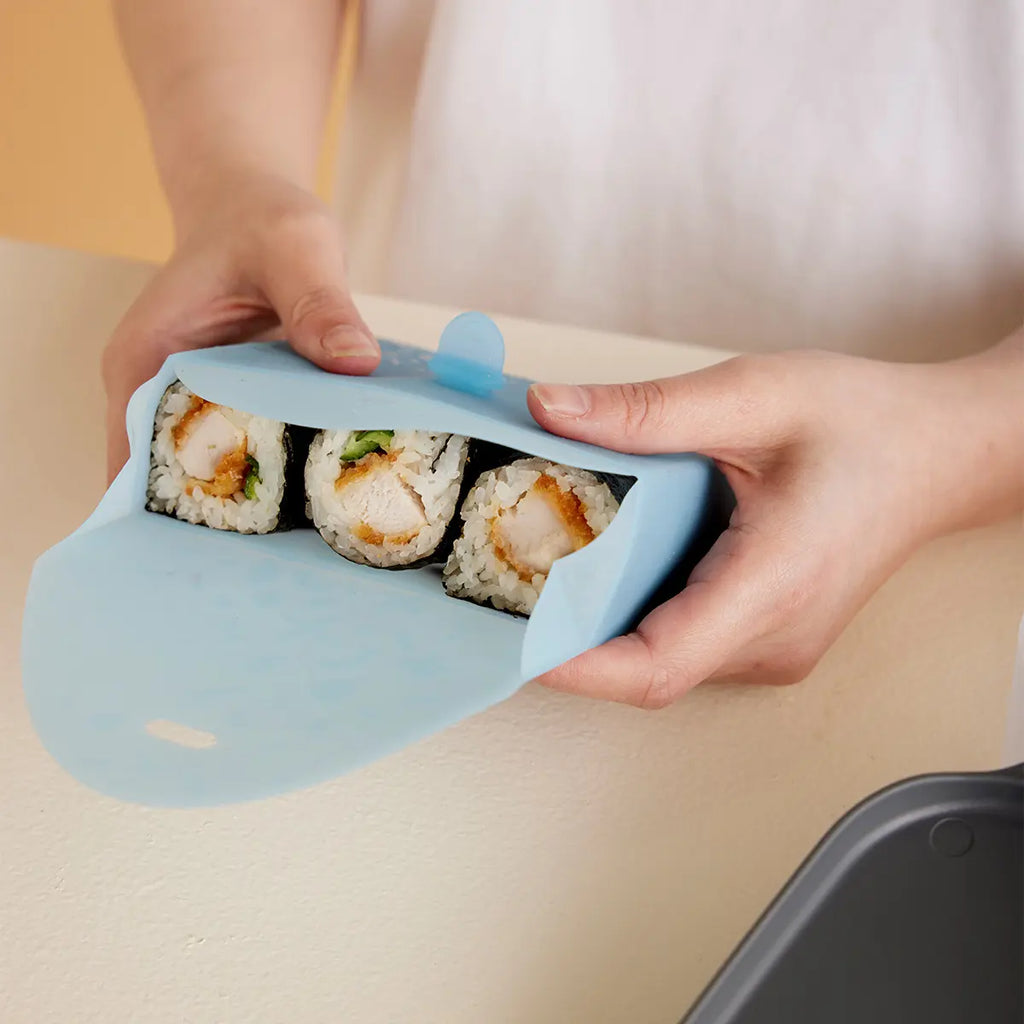 B.box herbruikbare lunchzak ocean 100% siliconen