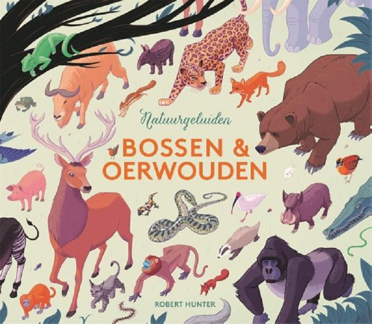 Bossen en oerwouden - geluidenboek 4 jr+