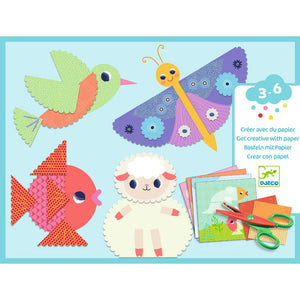 DJECO creatief met papier Kartel knippen 3 jr+