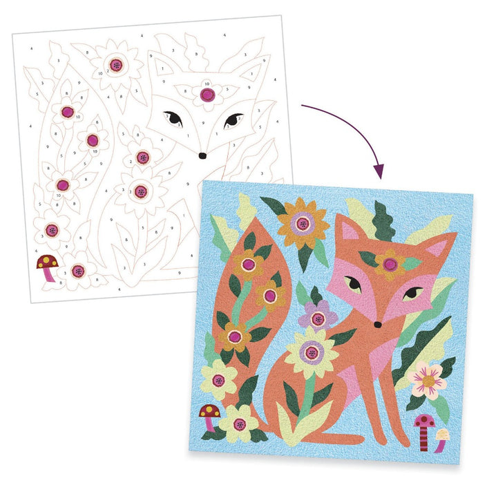 DJECO gekleurd zand glow in the dark Garden 5-8 jr+