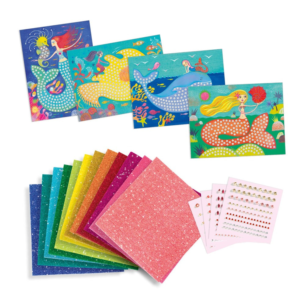 DJECO glitter mozaiek zeemeermin 7 jr+ DJ09423