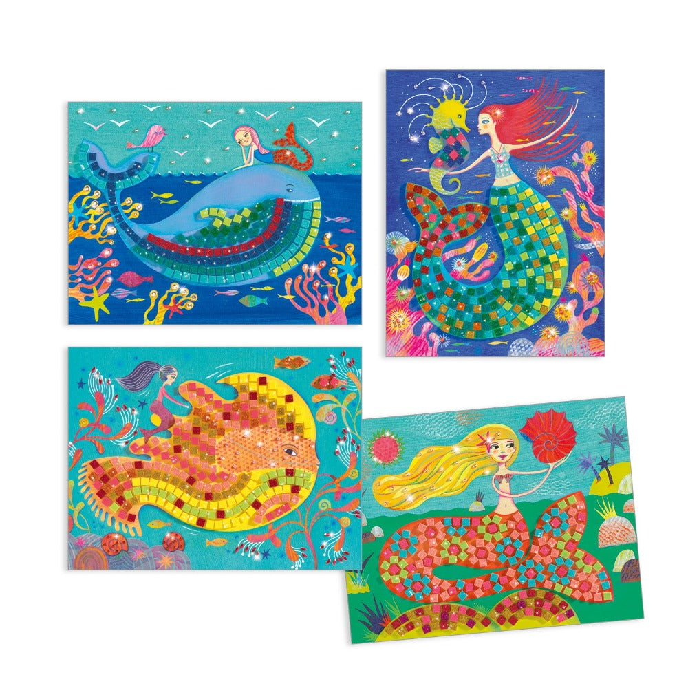 DJECO glitter mozaiek zeemeermin 7 jr+ 3070900094239