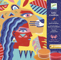 DJECO glitter zand animal totem 8 jr+