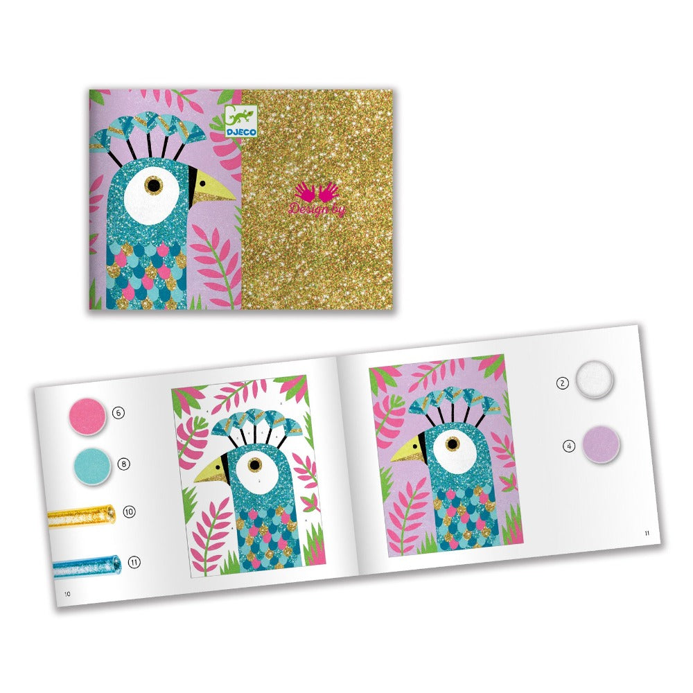 DJECO glitter zand vogels 7 jr+ DJ08663