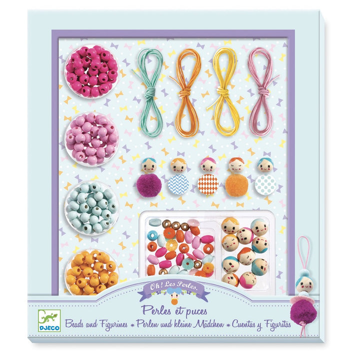 DJECO houten kralen + figuren 8 jr+