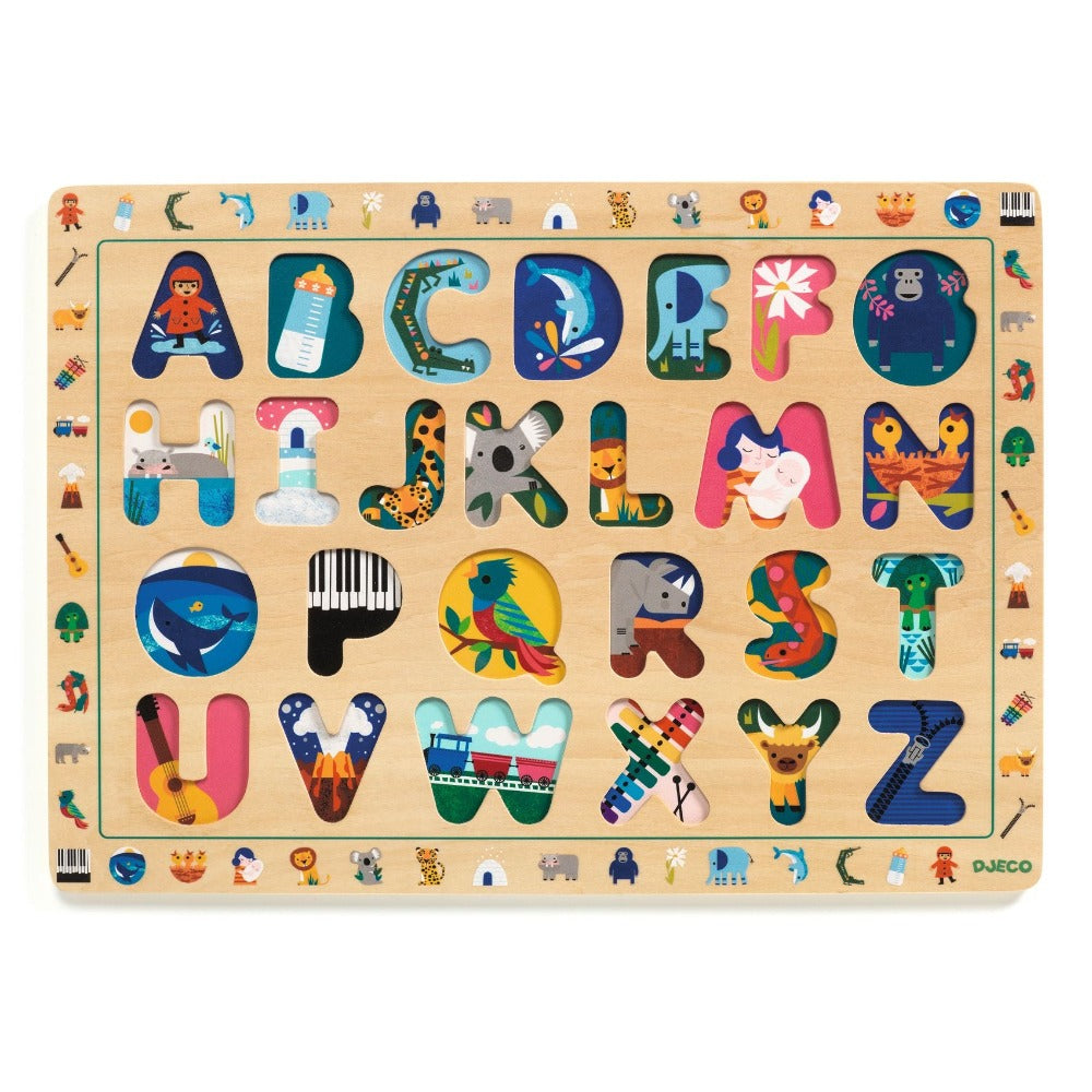 DJECO houten puzzel Alfabet 3 jr+ kopen