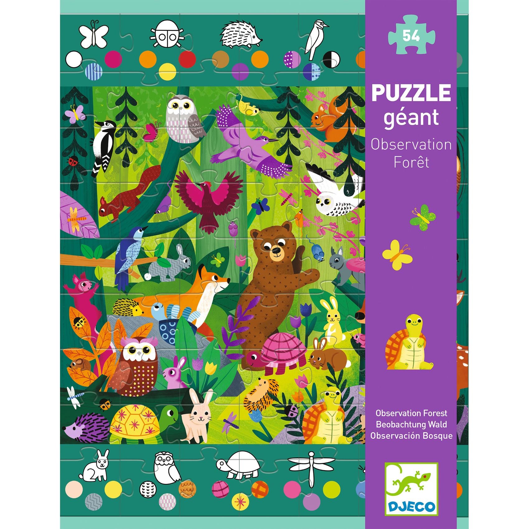 DJECO jumbo puzzel bos 5 jr+/ 54 stks