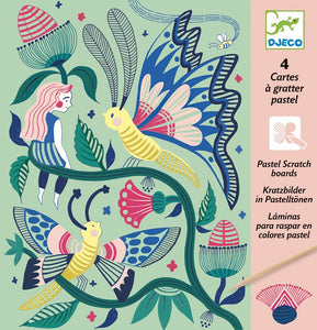 DJECO krasfolie kaarten Fantasie 6 jr+
